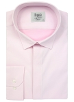 RÓŻOWA KOSZULA MĘSKA KRYTA PLISA SLIM FIT GARNITUR