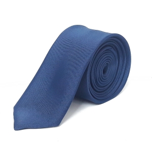 Jasno granatowy krawat slim wąski 5cm