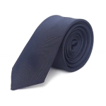 Granatowy wąski krawat slim 5cm 