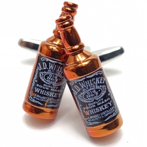 SPINKI MANKIETOWE BUTELKA WHISKY JD PREZENT